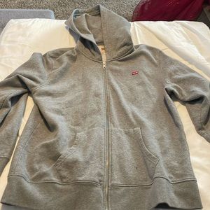 Grey men’s zip up hoodie